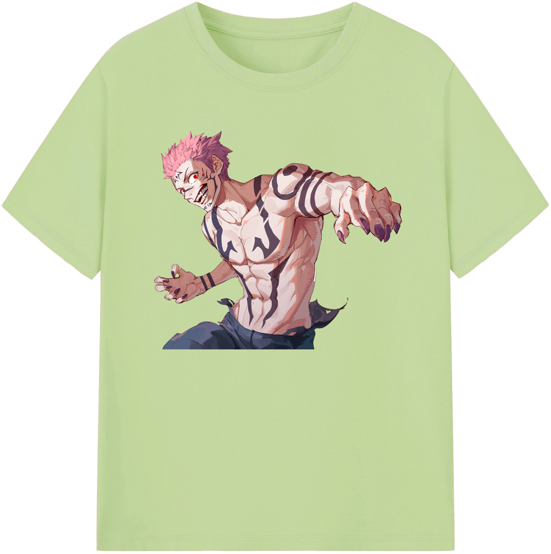 （画像用） 呪術廻戦 Jujutsu Kaisen 綿100％半袖Tシャツ（フロントプリント）